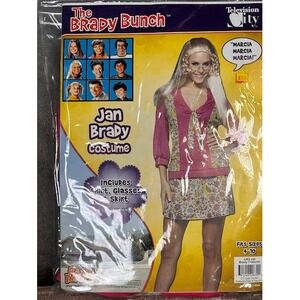 Rasta‎ Imposta Jan Brady Costume Shirt Glasses Skirt Sizes 4-10
